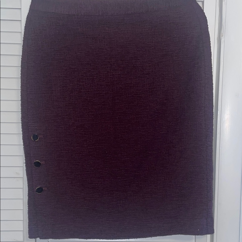 Ann Taylor Purple Textured Skirt